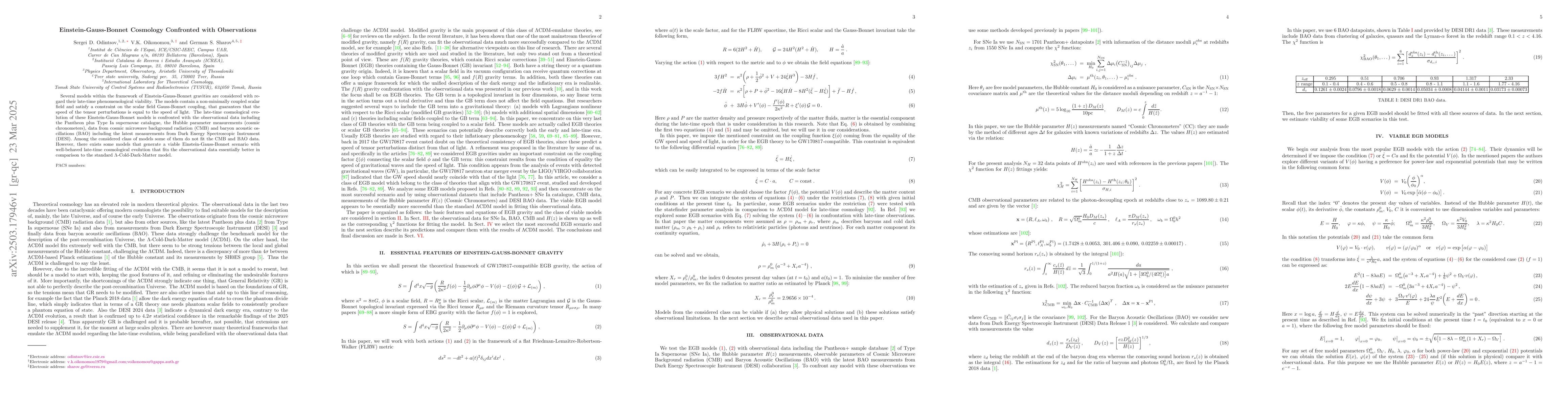 Thumbnail for Einstein-Gauss-Bonnet Cosmology Confronted with Observations