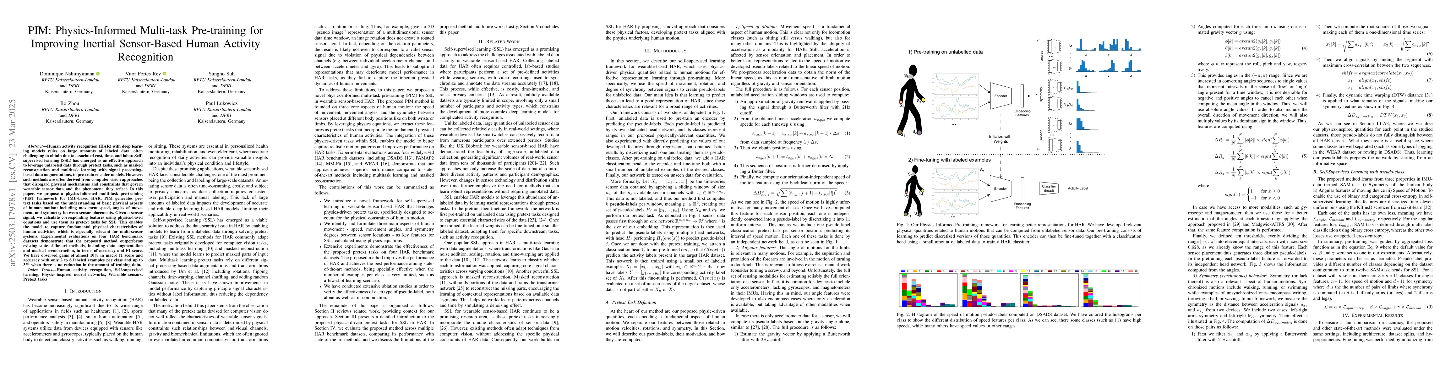 Thumbnail for PIM: Physics-Informed Multi-task Pre-training for Improving Inertial
  Sensor-Based Human Activity Recognition