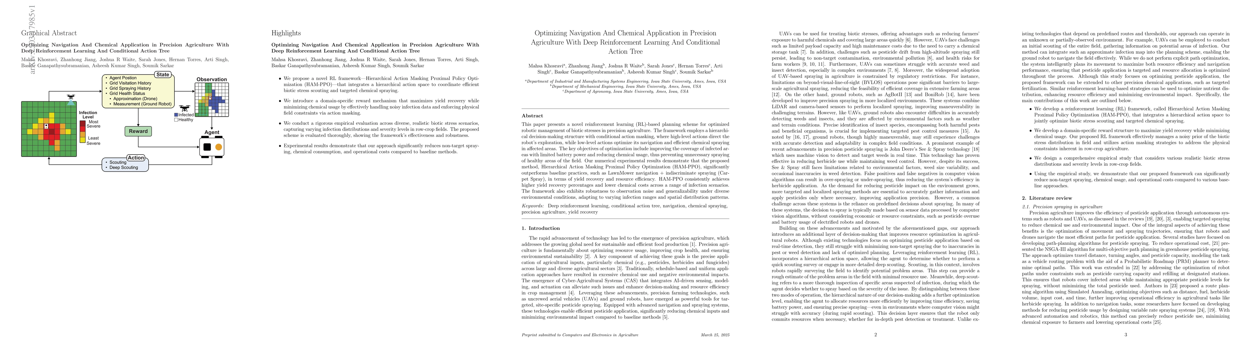 Thumbnail for Optimizing Navigation And Chemical Application in Precision Agriculture
  With Deep Reinforcement Learning And Conditional Action Tree