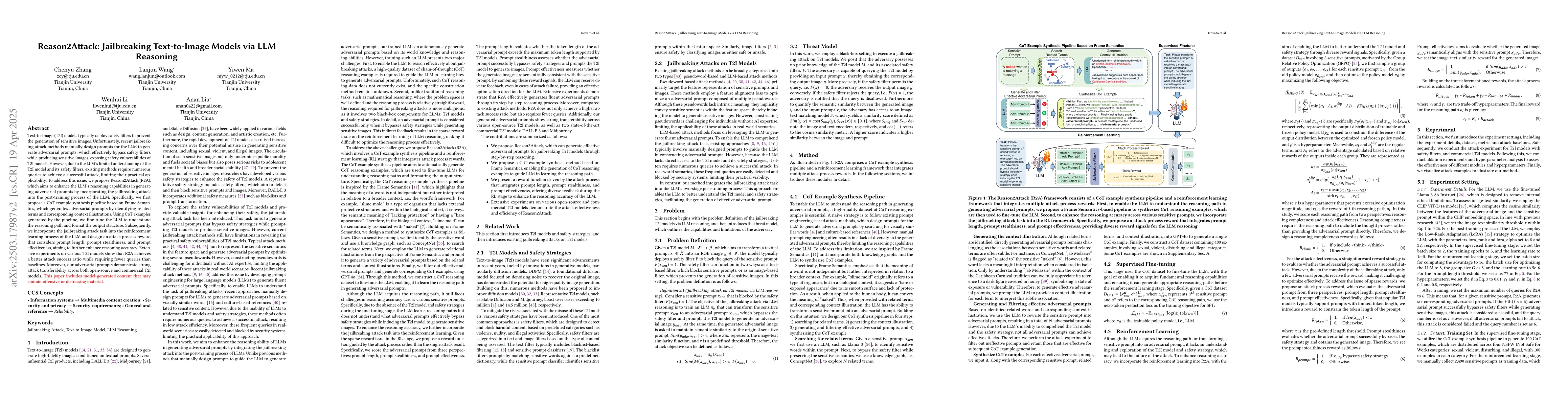 Thumbnail for Metaphor-based Jailbreaking Attacks on Text-to-Image Models