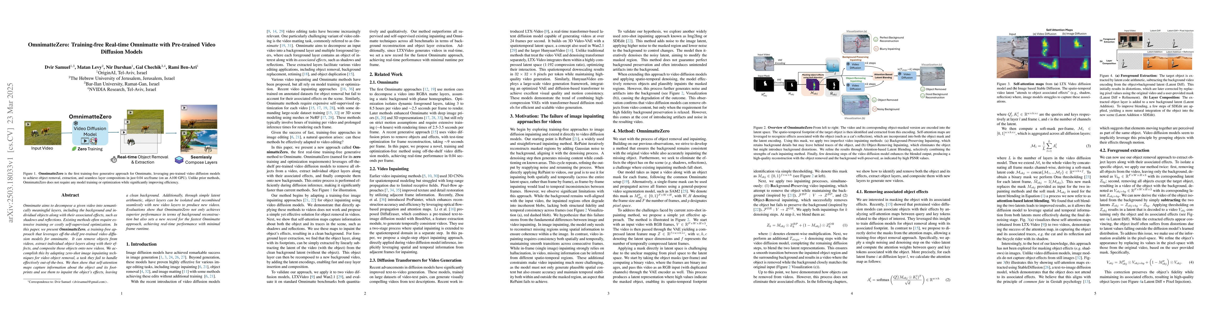 Thumbnail for OmnimatteZero: Training-free Real-time Omnimatte with Pre-trained Video
  Diffusion Models