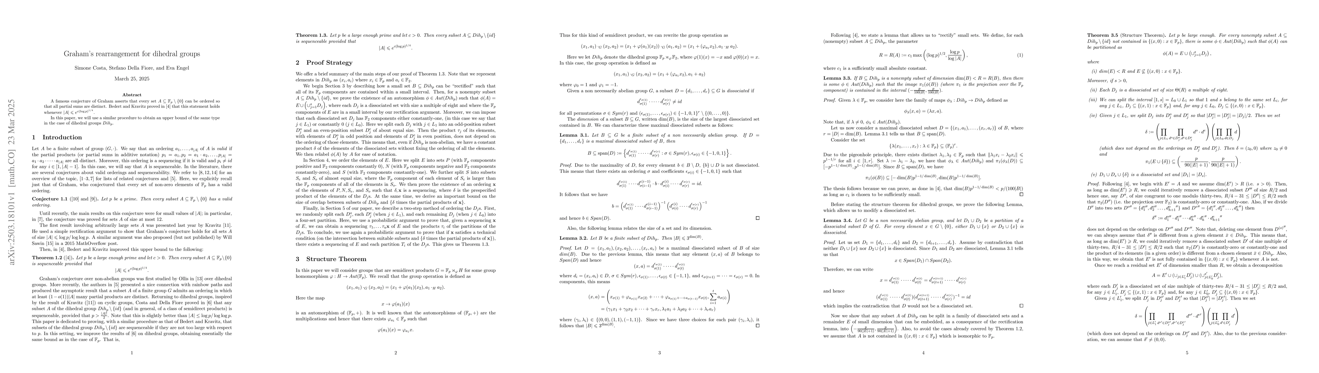 Thumbnail for Graham's rearrangement for dihedral groups