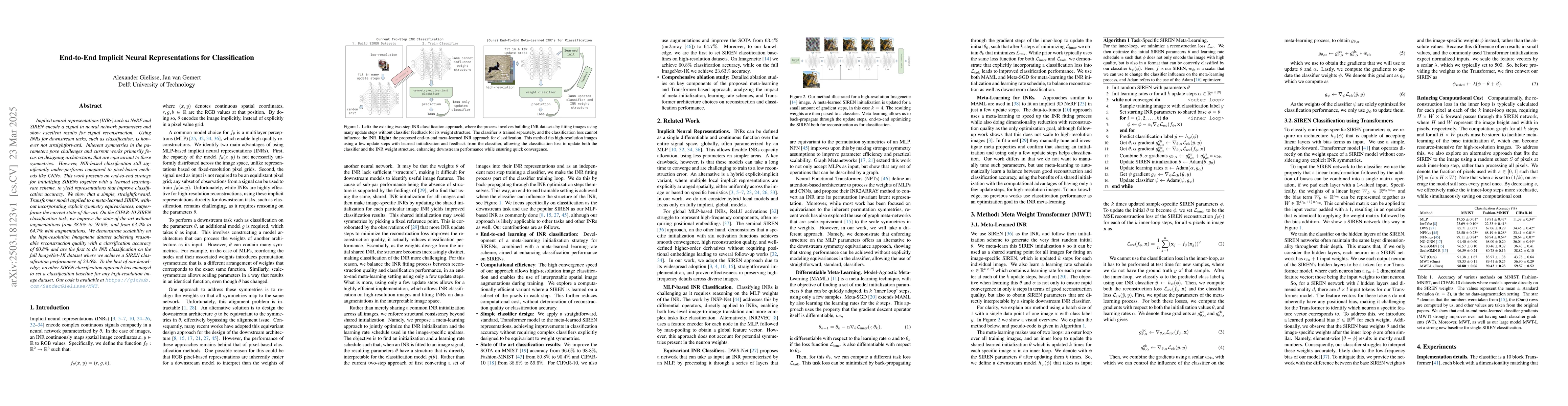 Thumbnail for End-to-End Implicit Neural Representations for Classification