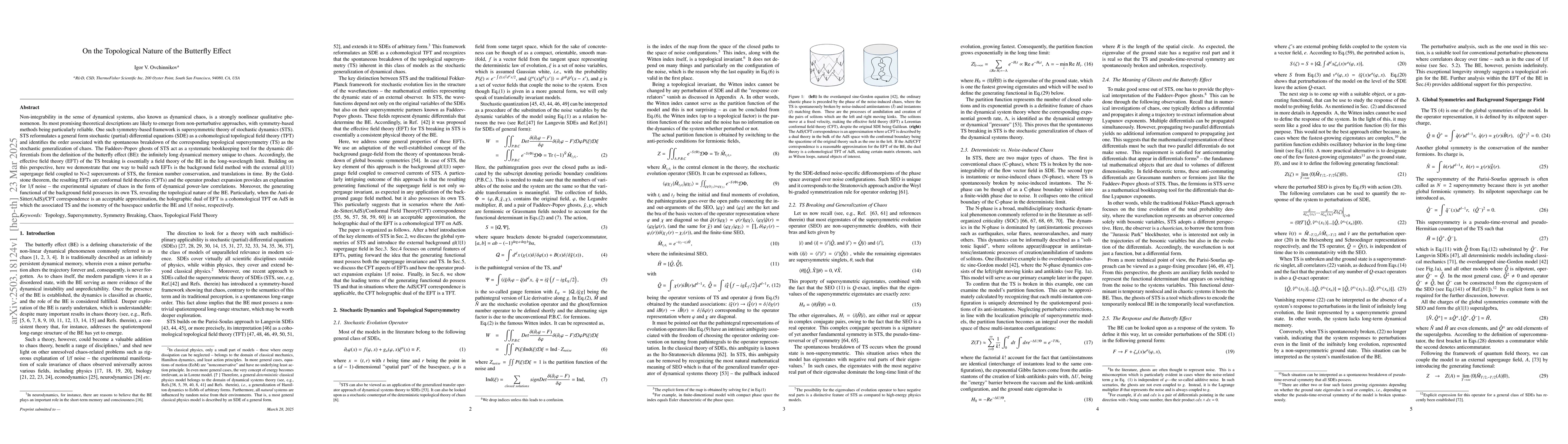 Thumbnail for On the Topological Nature of the Butterfly Effect