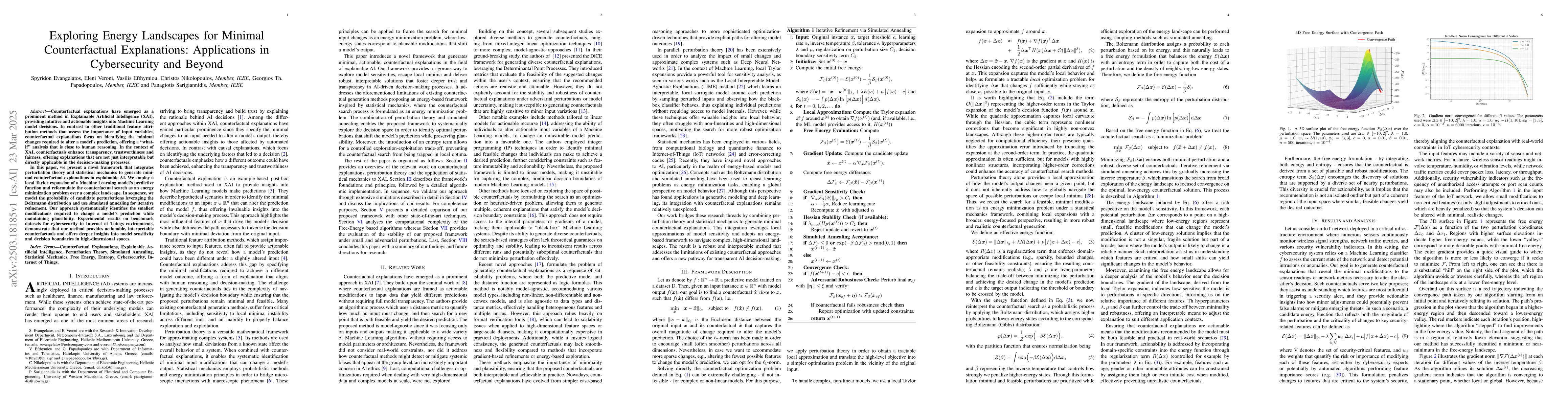 Thumbnail for Exploring Energy Landscapes for Minimal Counterfactual Explanations:
  Applications in Cybersecurity and Beyond