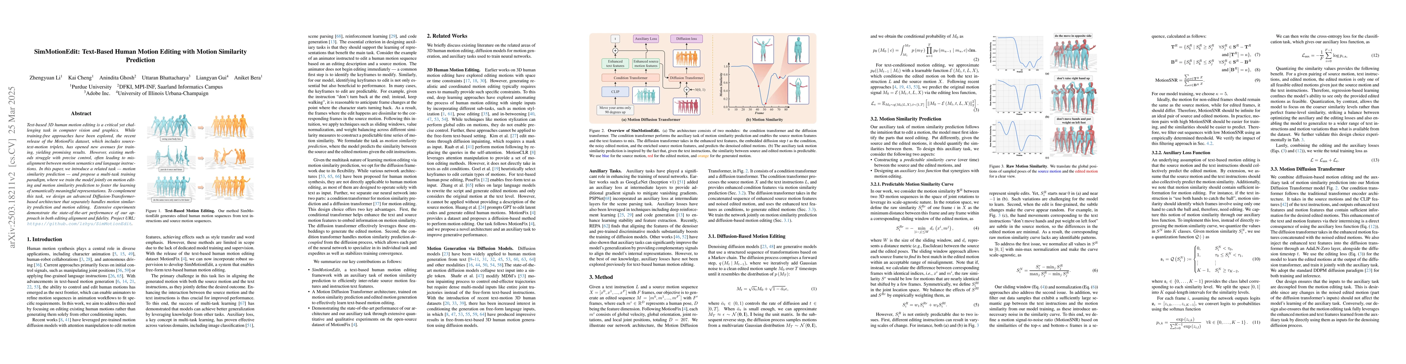 Thumbnail for SimMotionEdit: Text-Based Human Motion Editing with Motion Similarity
  Prediction