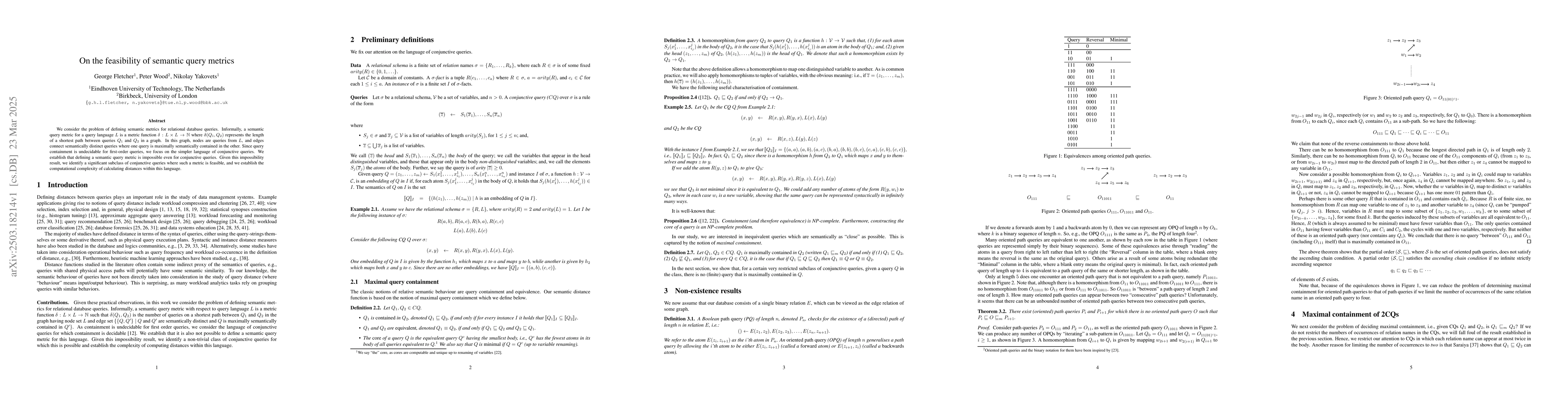 Thumbnail for On the feasibility of semantic query metrics