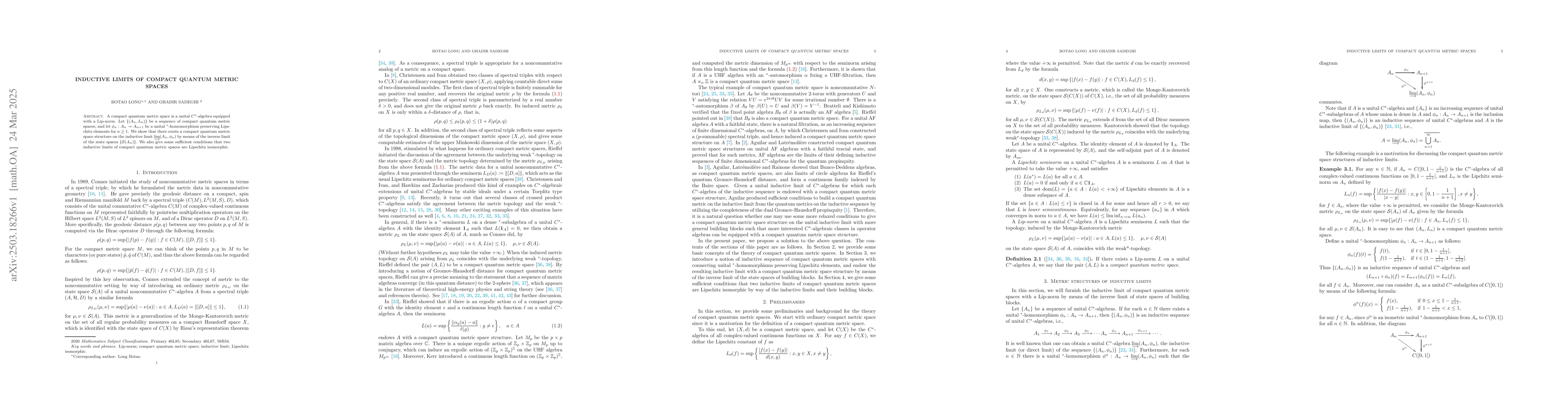 Thumbnail for Inductive limits of compact quantum metric spaces