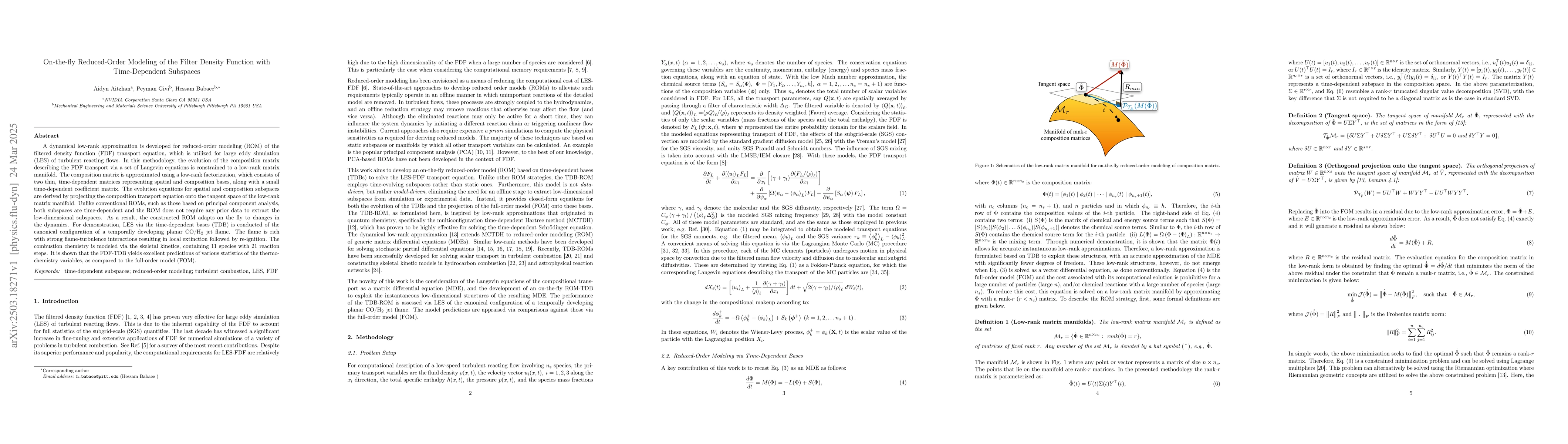 Thumbnail for On-the-fly Reduced-Order Modeling of the Filter Density Function with
  Time-Dependent Subspaces