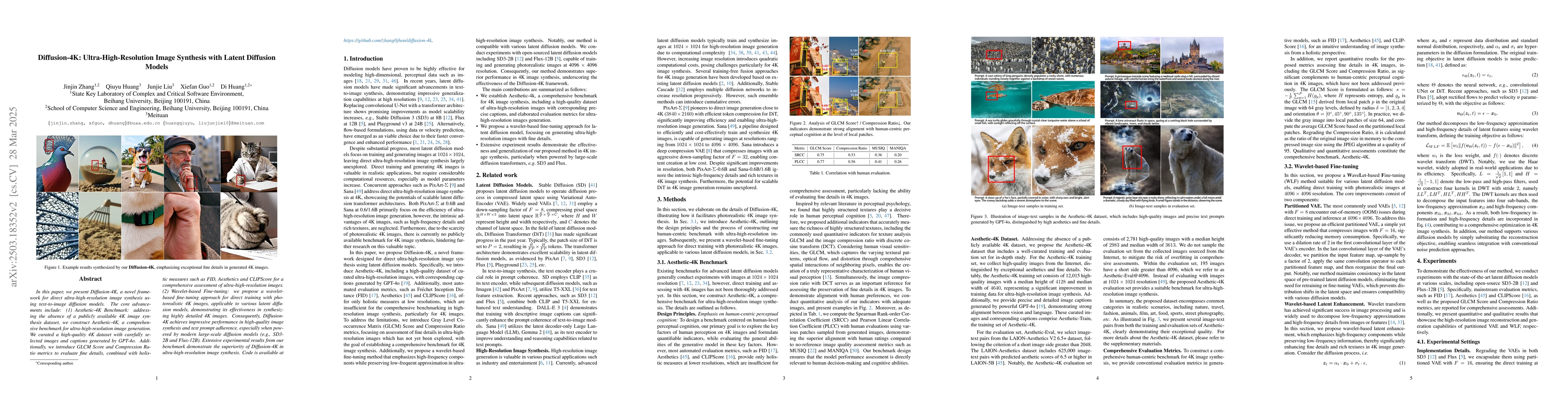 Thumbnail for Diffusion-4K: Ultra-High-Resolution Image Synthesis with Latent
  Diffusion Models