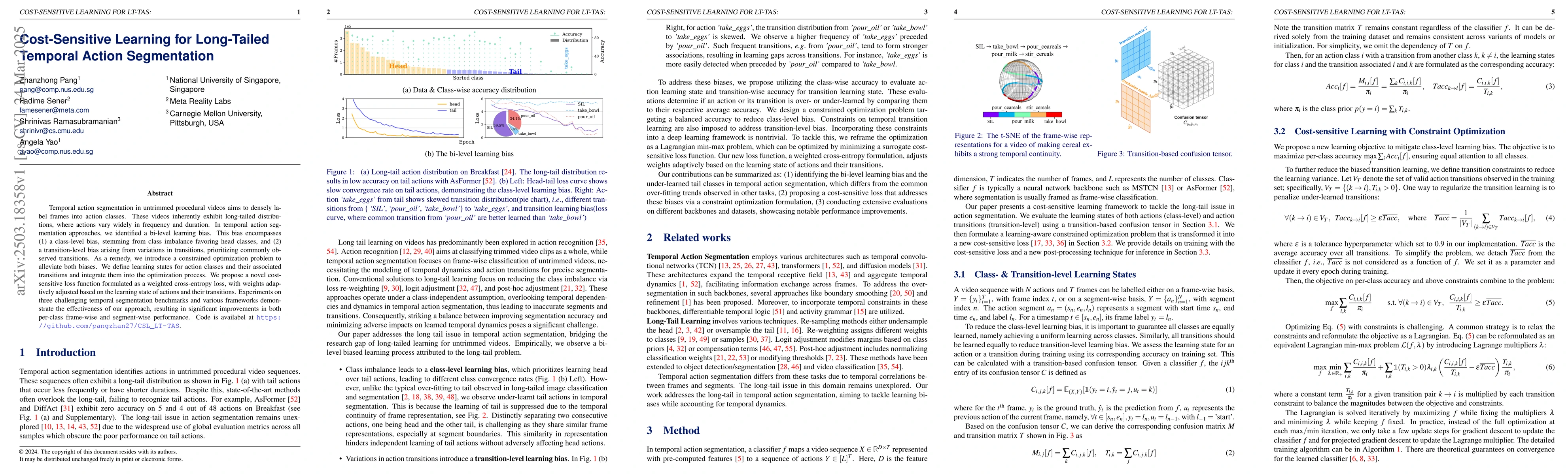 Thumbnail for Cost-Sensitive Learning for Long-Tailed Temporal Action Segmentation