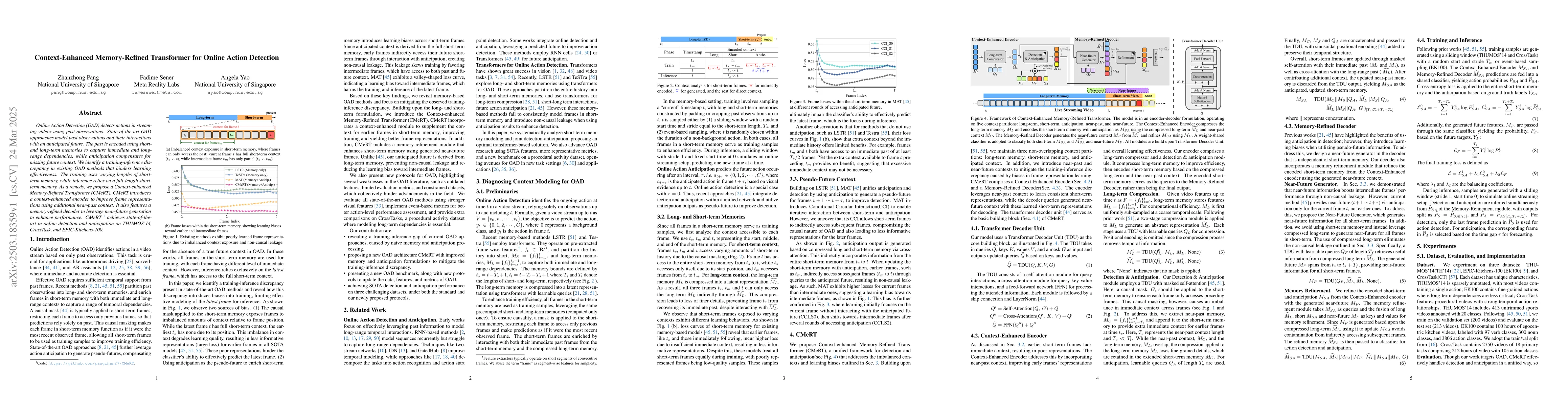 Thumbnail for Context-Enhanced Memory-Refined Transformer for Online Action Detection