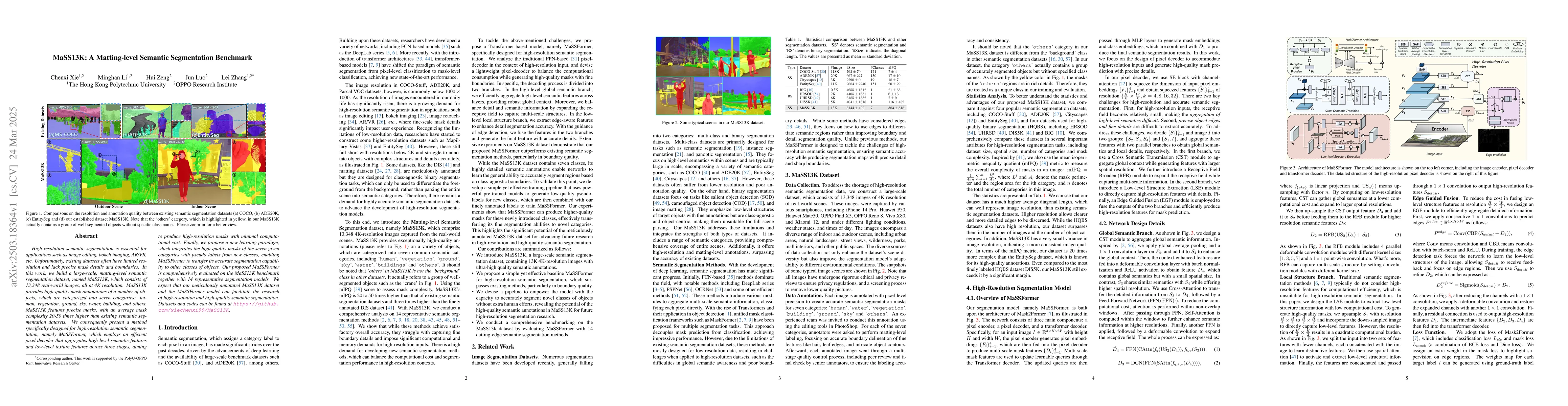 Thumbnail for MaSS13K: A Matting-level Semantic Segmentation Benchmark