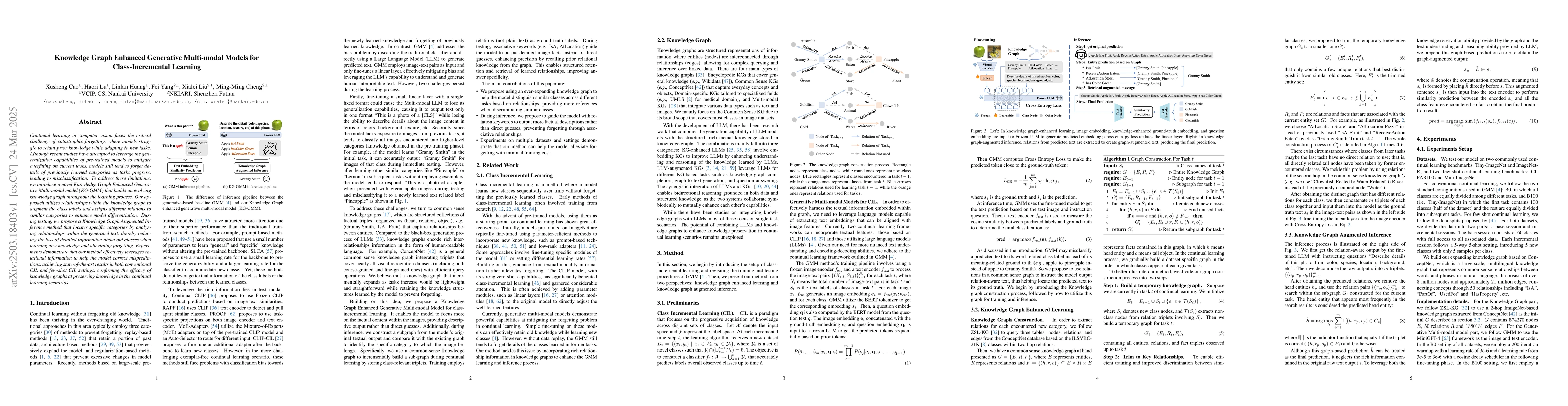 Thumbnail for Knowledge Graph Enhanced Generative Multi-modal Models for
  Class-Incremental Learning