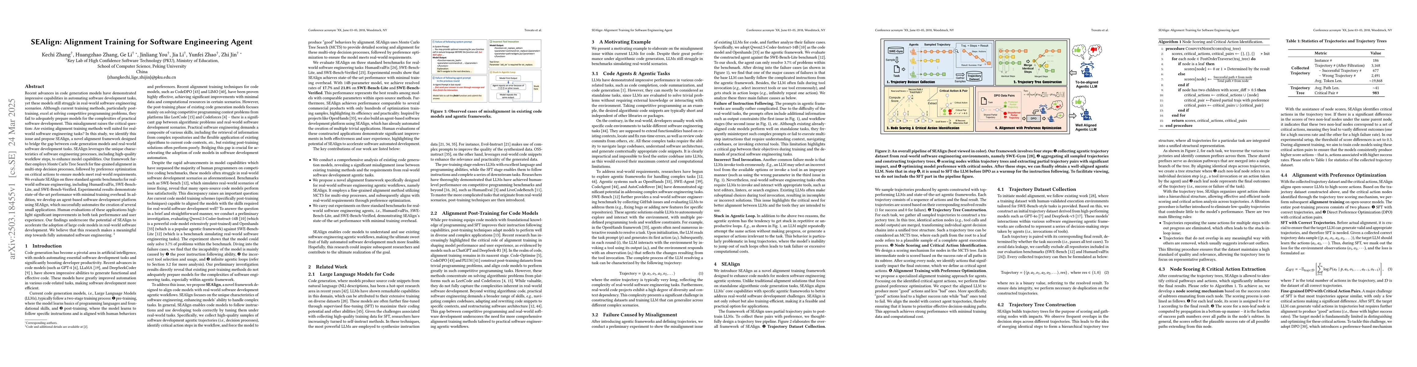 Thumbnail for SEAlign: Alignment Training for Software Engineering Agent