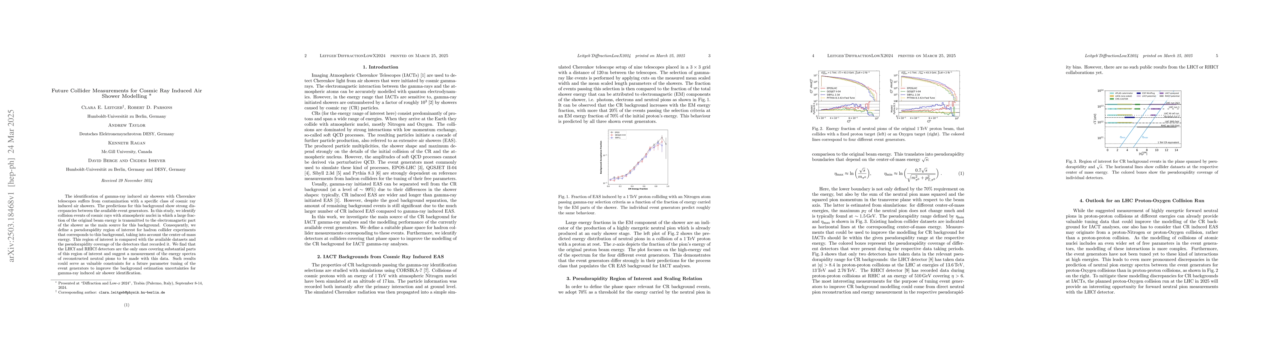 Thumbnail for Future Collider Measurements for Cosmic Ray Induced Air Shower Modelling