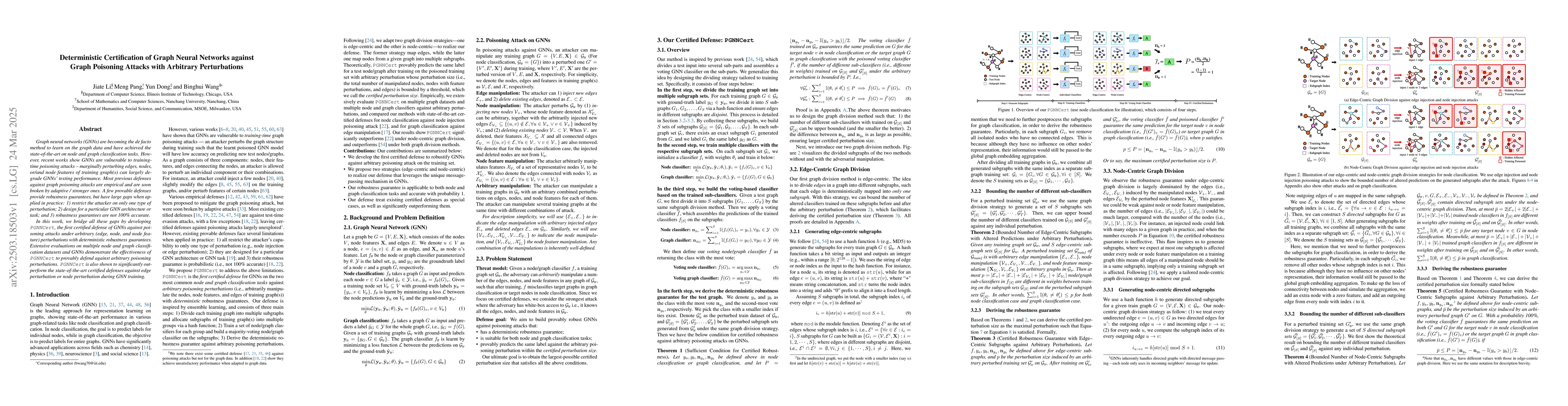 Thumbnail for Deterministic Certification of Graph Neural Networks against Graph
  Poisoning Attacks with Arbitrary Perturbations