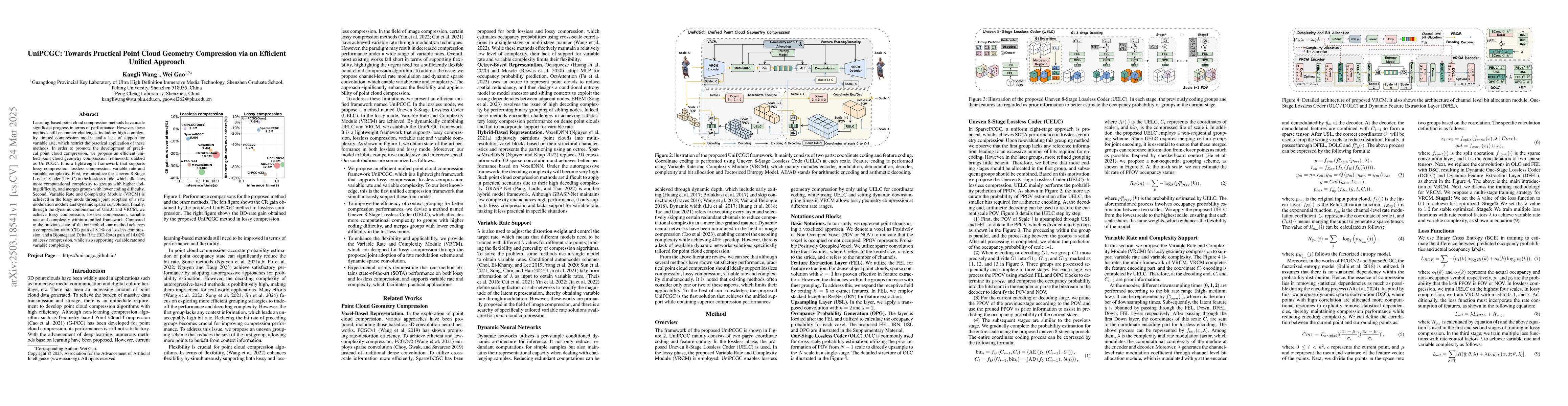 Thumbnail for UniPCGC: Towards Practical Point Cloud Geometry Compression via an
  Efficient Unified Approach