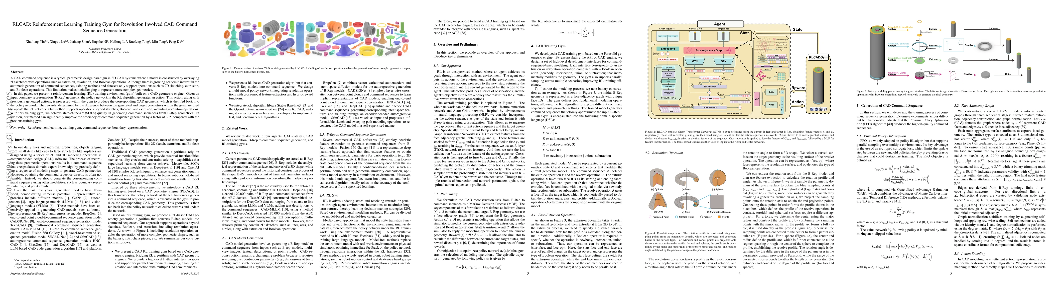 Thumbnail for RLCAD: Reinforcement Learning Training Gym for Revolution Involved CAD
  Command Sequence Generation