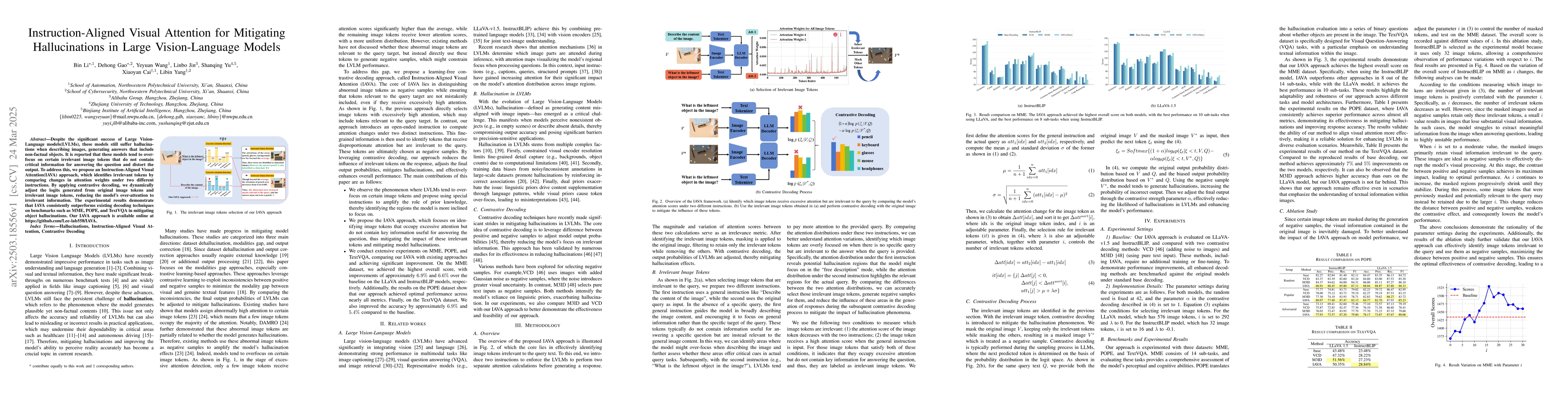 Thumbnail for Instruction-Aligned Visual Attention for Mitigating Hallucinations in
  Large Vision-Language Models
