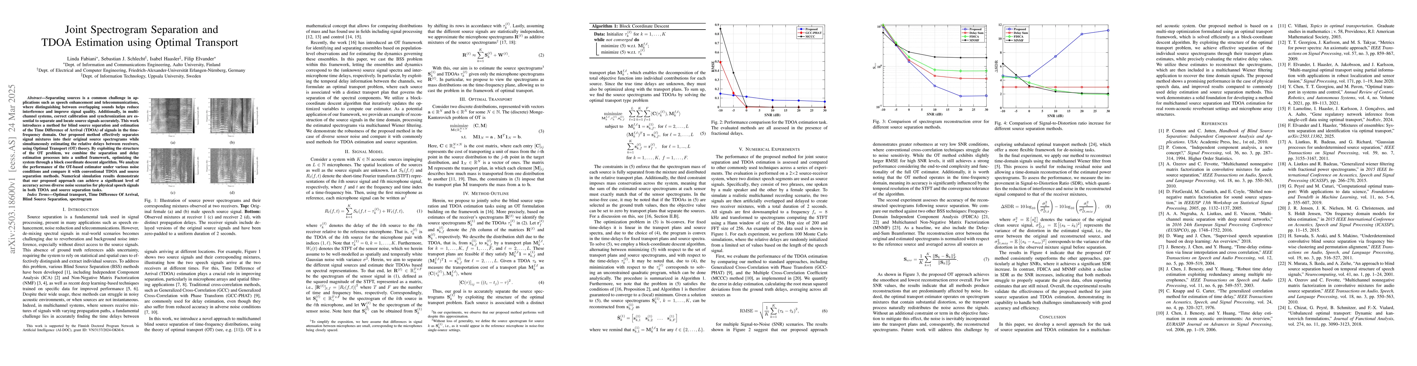 Thumbnail for Joint Spectrogram Separation and TDOA Estimation using Optimal Transport