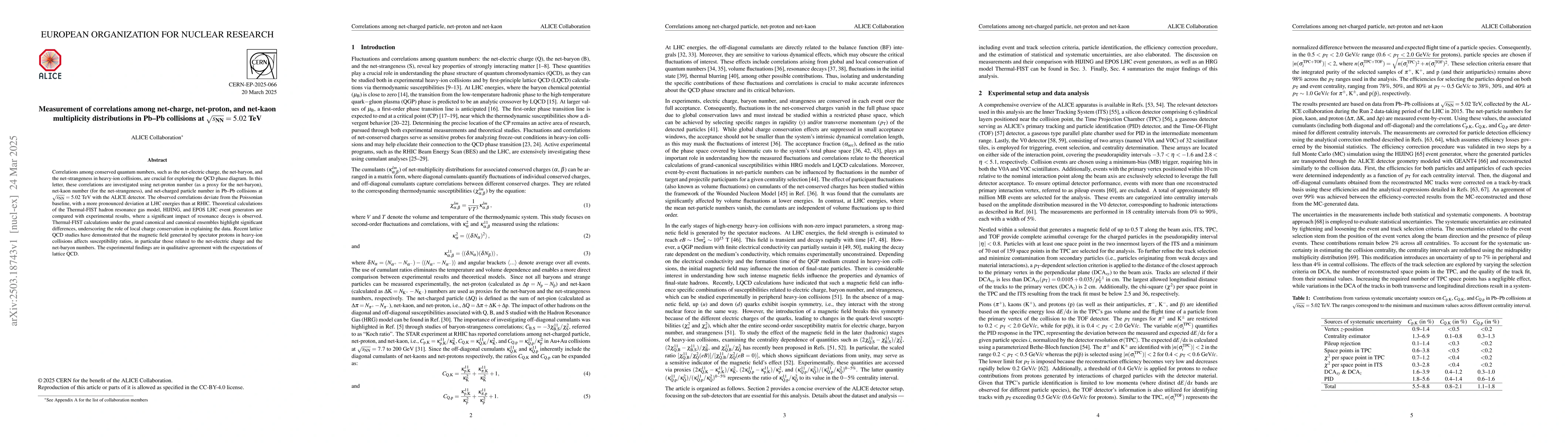 Thumbnail for Measurement of correlations among net-charge, net-proton, and net-kaon
  multiplicity distributions in Pb-Pb collisions at $\sqrt{s_\text{NN}}=5.02$
  TeV
