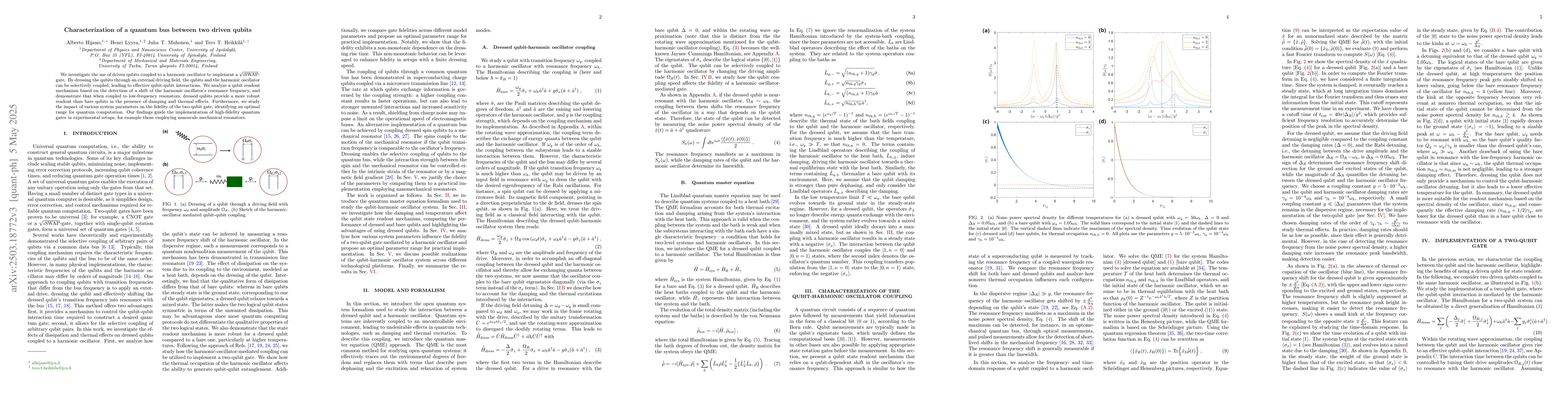 Thumbnail for Characterization of a quantum bus between two driven qubits