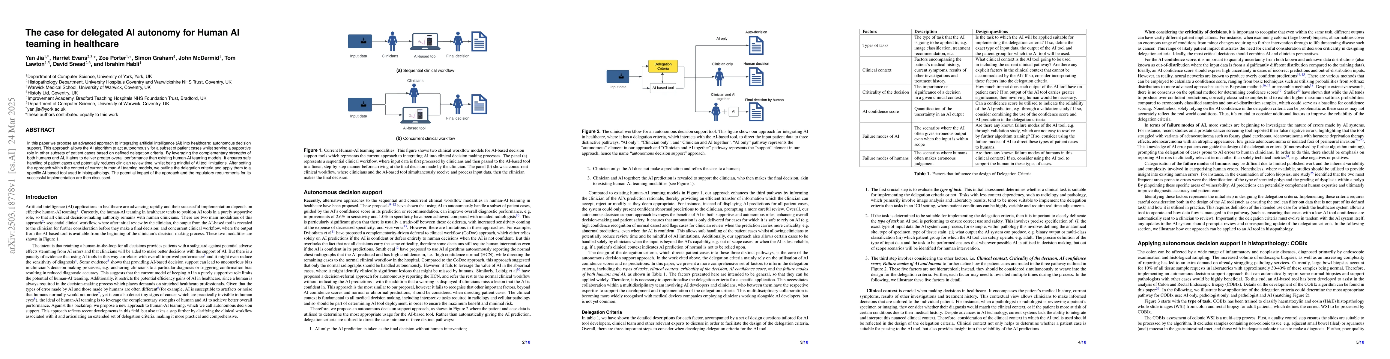 Thumbnail for The case for delegated AI autonomy for Human AI teaming in healthcare