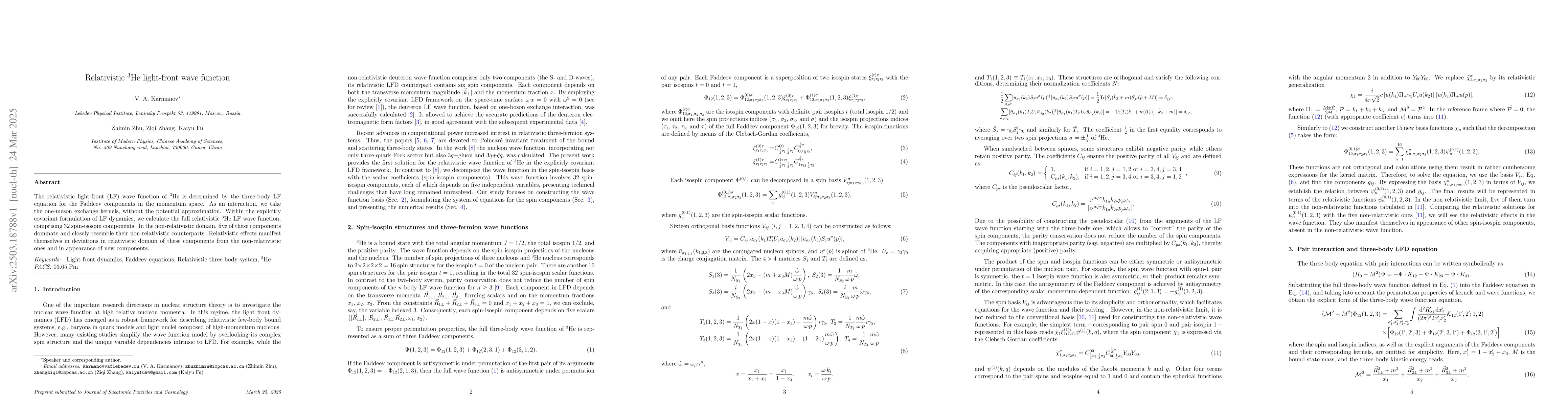 Thumbnail for Relativistic $^3$He light-front wave function