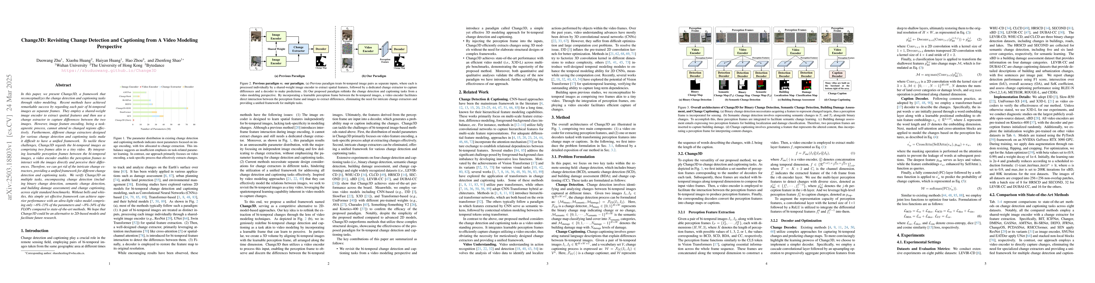 Thumbnail for Change3D: Revisiting Change Detection and Captioning from A Video
  Modeling Perspective