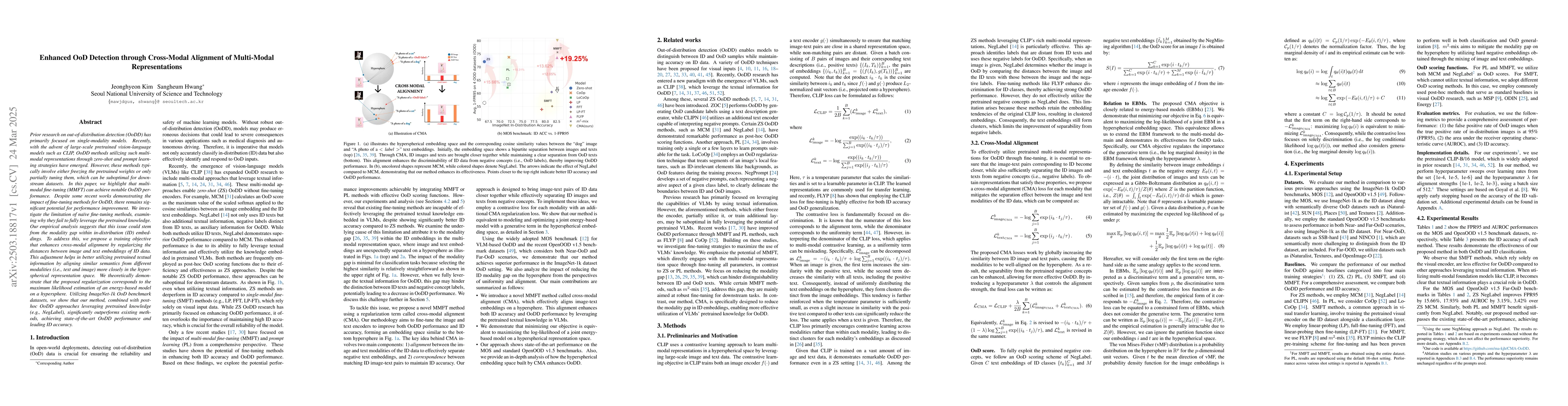 Thumbnail for Enhanced OoD Detection through Cross-Modal Alignment of Multi-Modal
  Representations