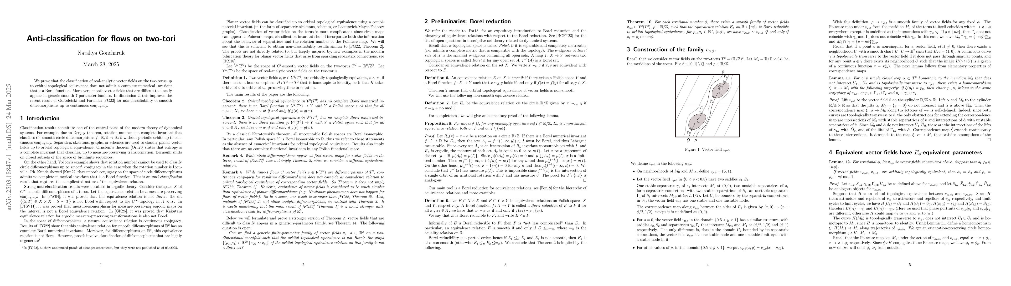Thumbnail for Anti-classification for flows on two-tori
