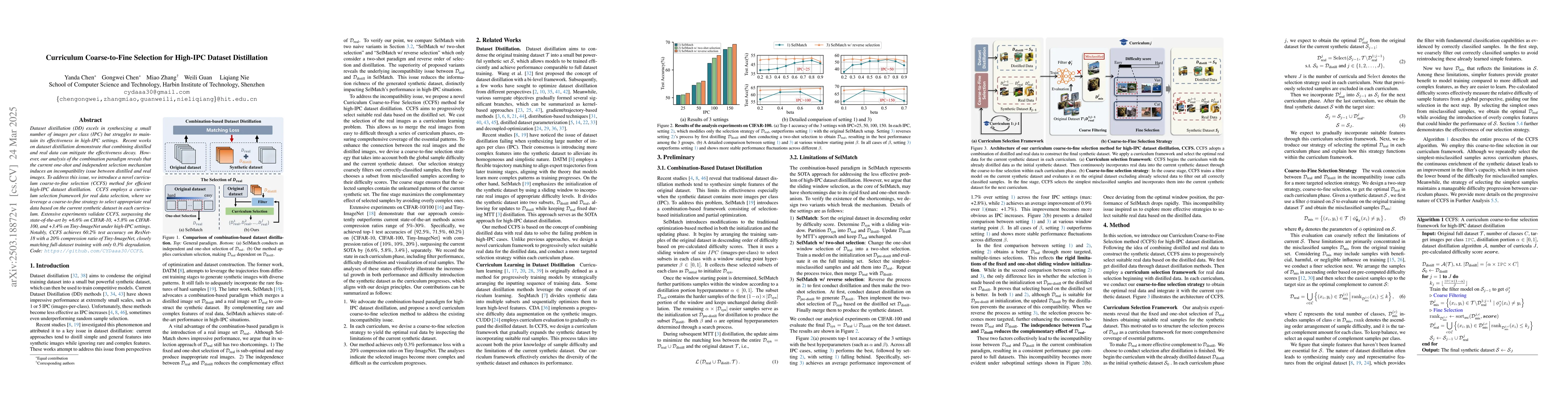 Thumbnail for Curriculum Coarse-to-Fine Selection for High-IPC Dataset Distillation