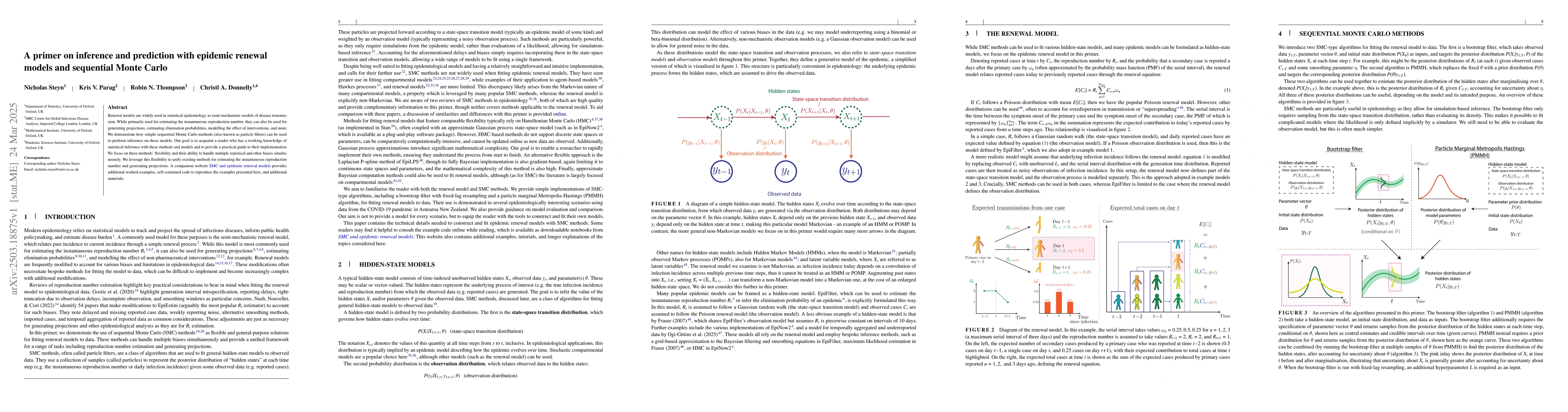 Thumbnail for A primer on inference and prediction with epidemic renewal models and
  sequential Monte Carlo