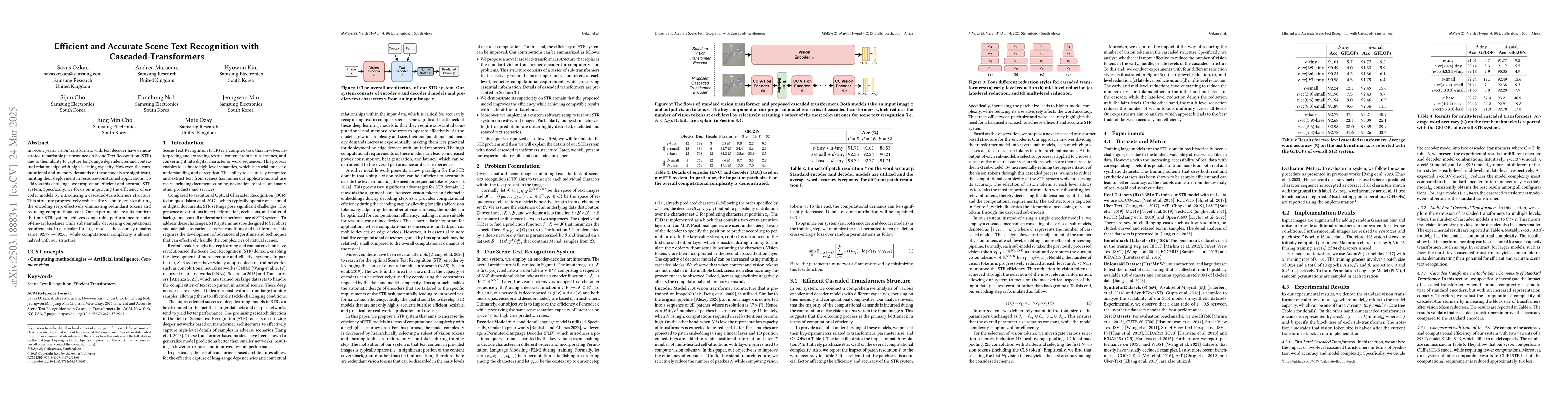 Thumbnail for Efficient and Accurate Scene Text Recognition with Cascaded-Transformers