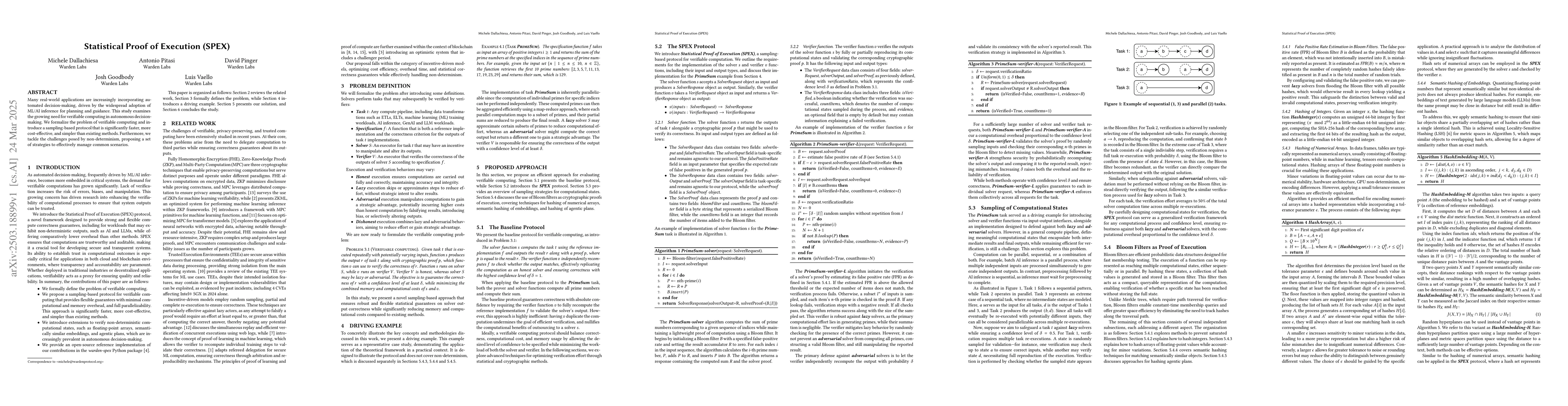 Thumbnail for Statistical Proof of Execution (SPEX)
