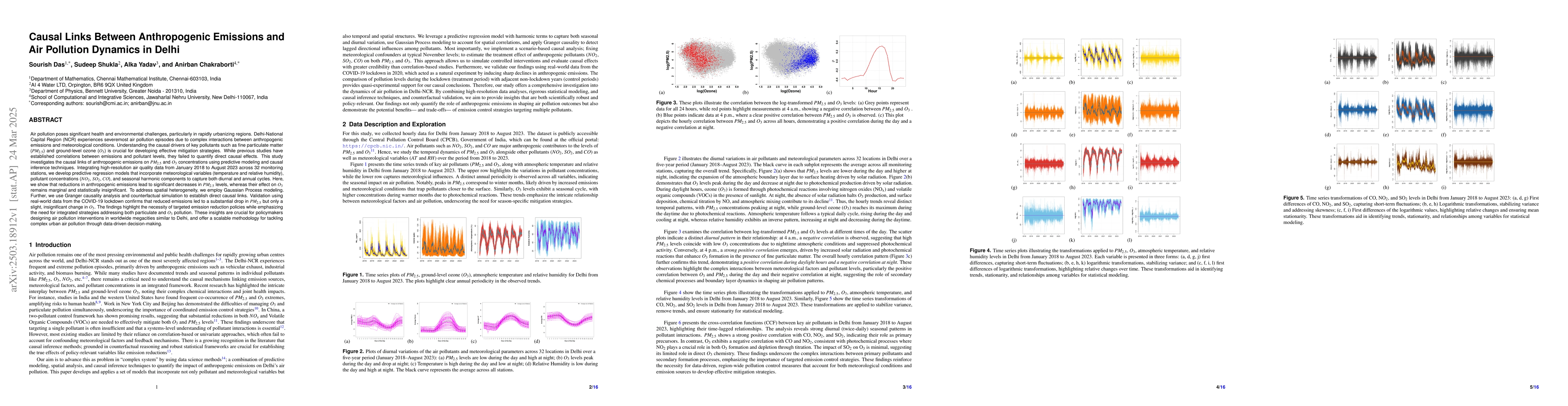 Thumbnail for Causal Links Between Anthropogenic Emissions and Air Pollution Dynamics
  in Delhi