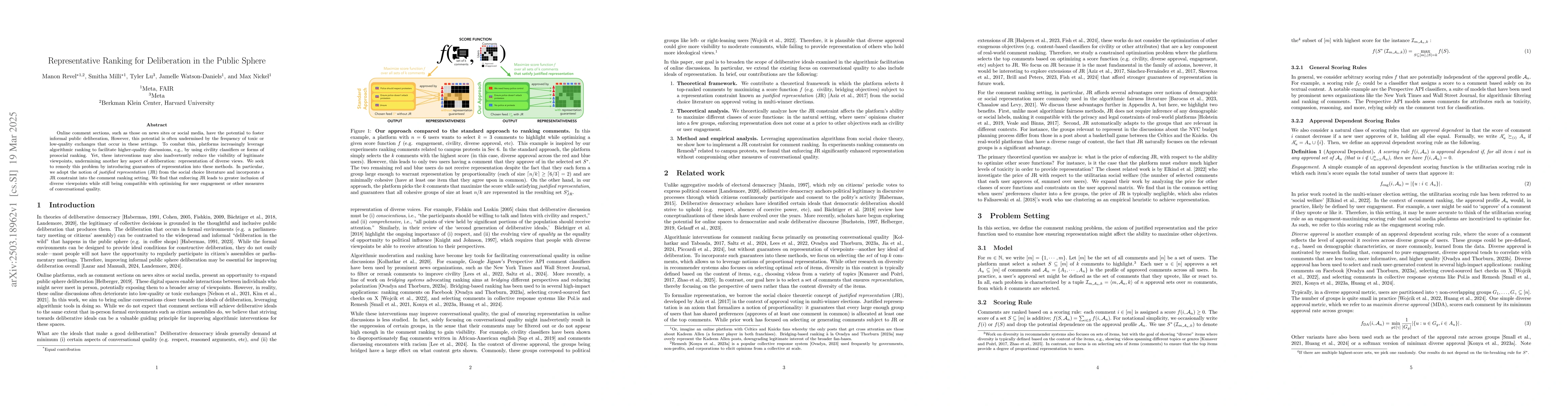 Thumbnail for Representative Ranking for Deliberation in the Public Sphere