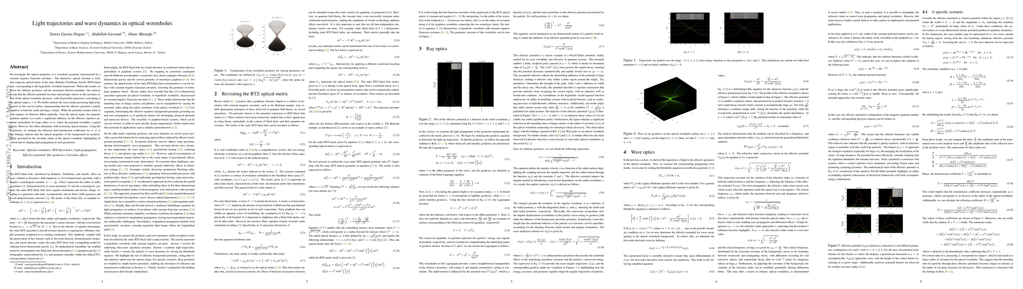 Thumbnail for Light trajectories and wave dynamics in optical wormholes