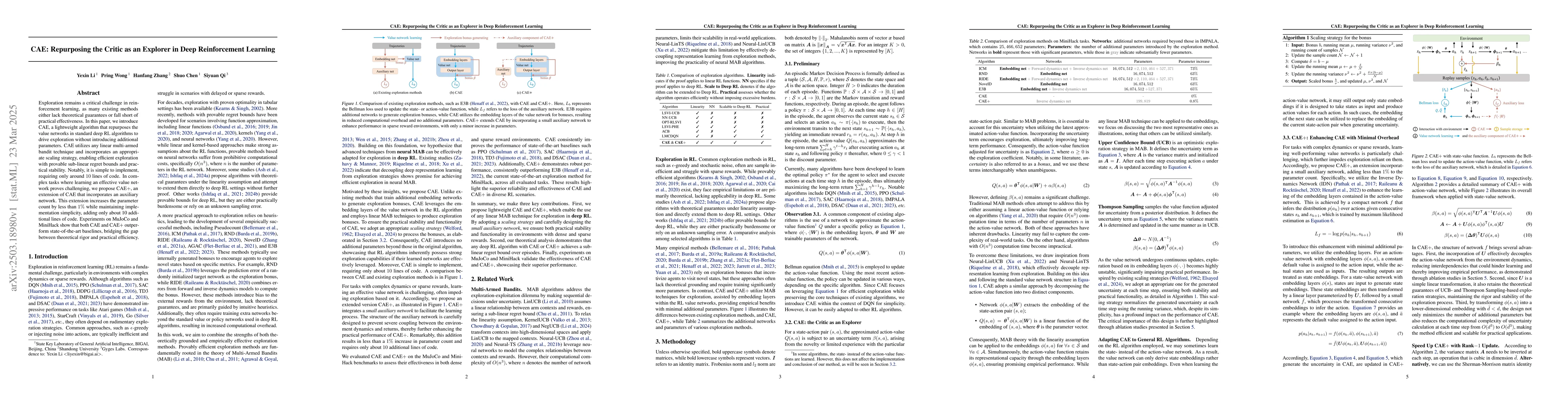 Thumbnail for CAE: Repurposing the Critic as an Explorer in Deep Reinforcement
  Learning