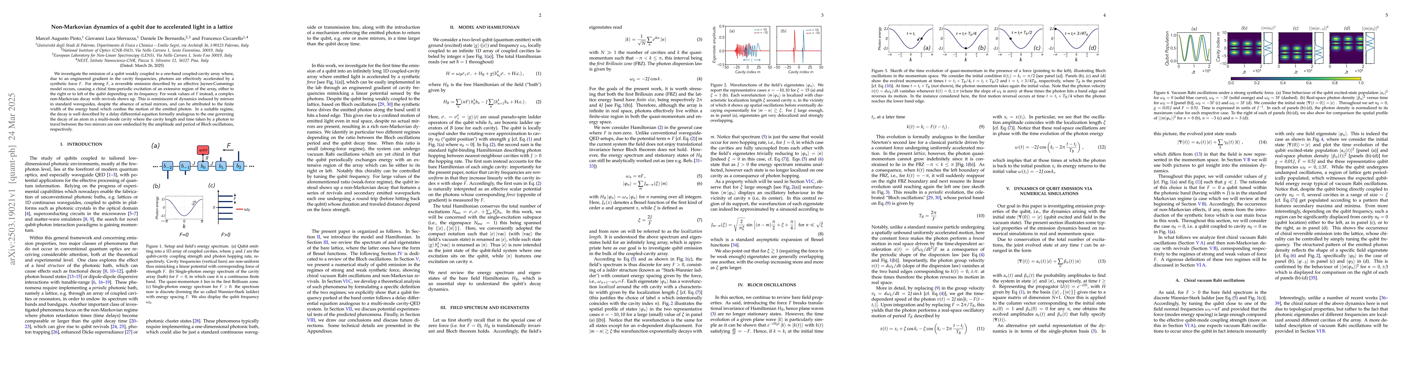 Thumbnail for Non-Markovian dynamics of a qubit due to accelerated light in a lattice