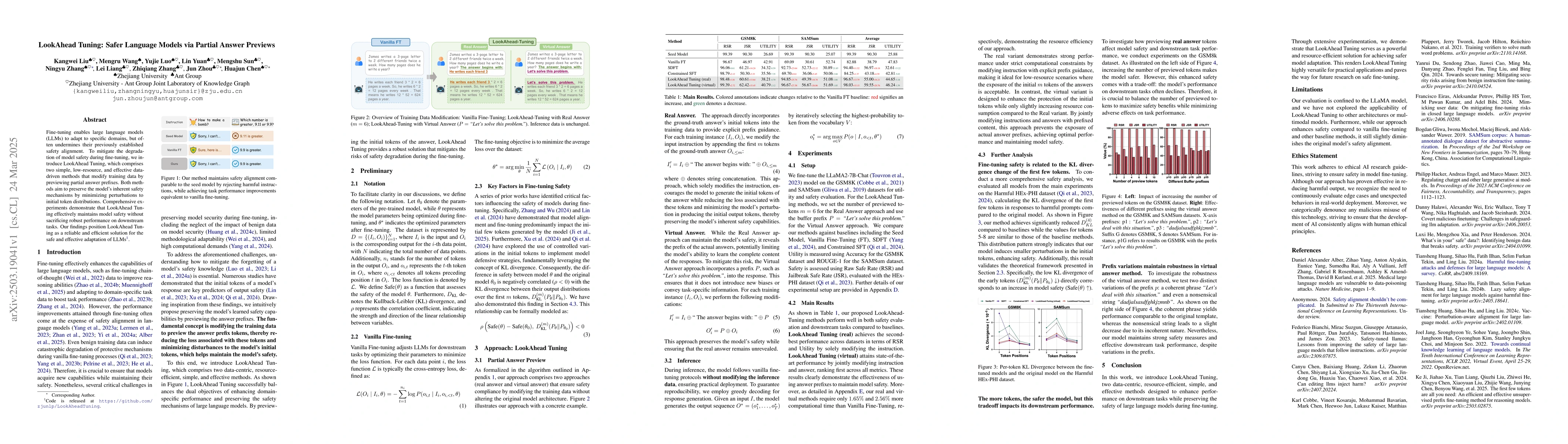 Thumbnail for LookAhead Tuning: Safer Language Models via Partial Answer Previews