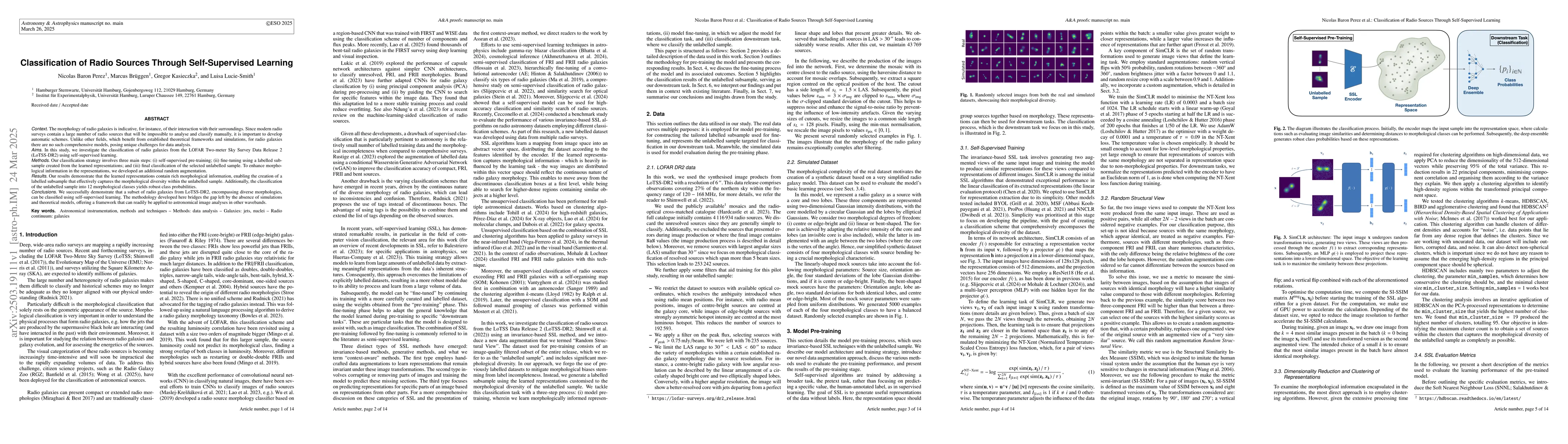Thumbnail for Classification of Radio Sources Through Self-Supervised Learning