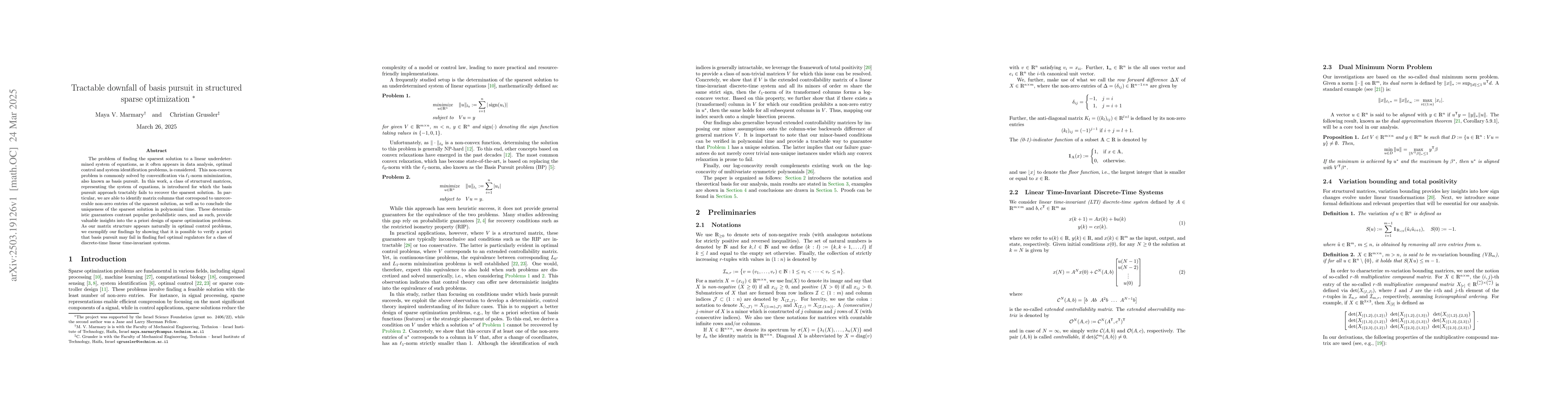 Thumbnail for Tractable downfall of basis pursuit in structured sparse optimization