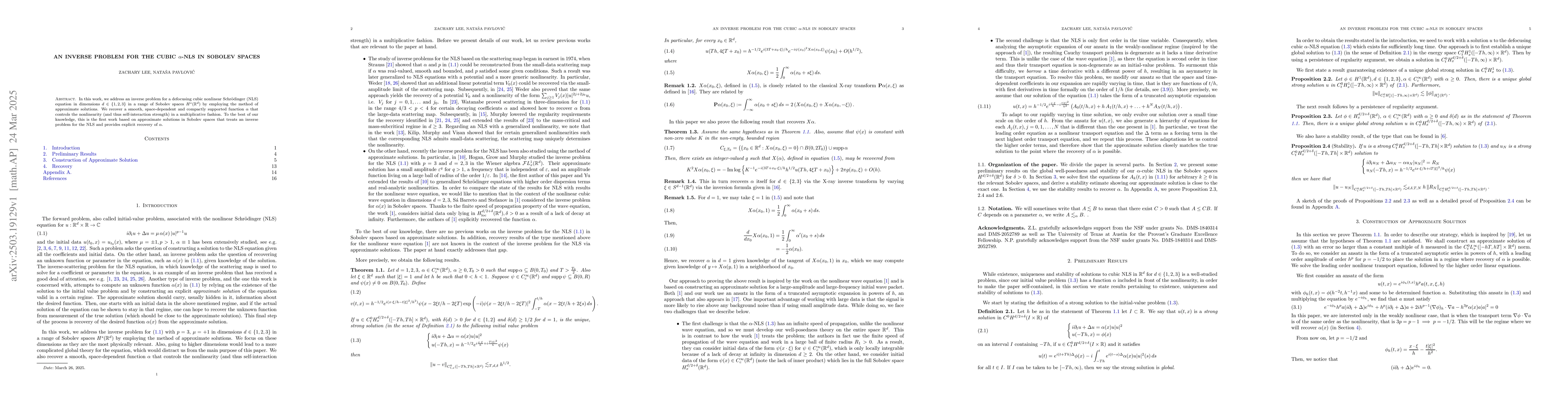 Thumbnail for An inverse Problem for the cubic $α$-NLS in Sobolev spaces