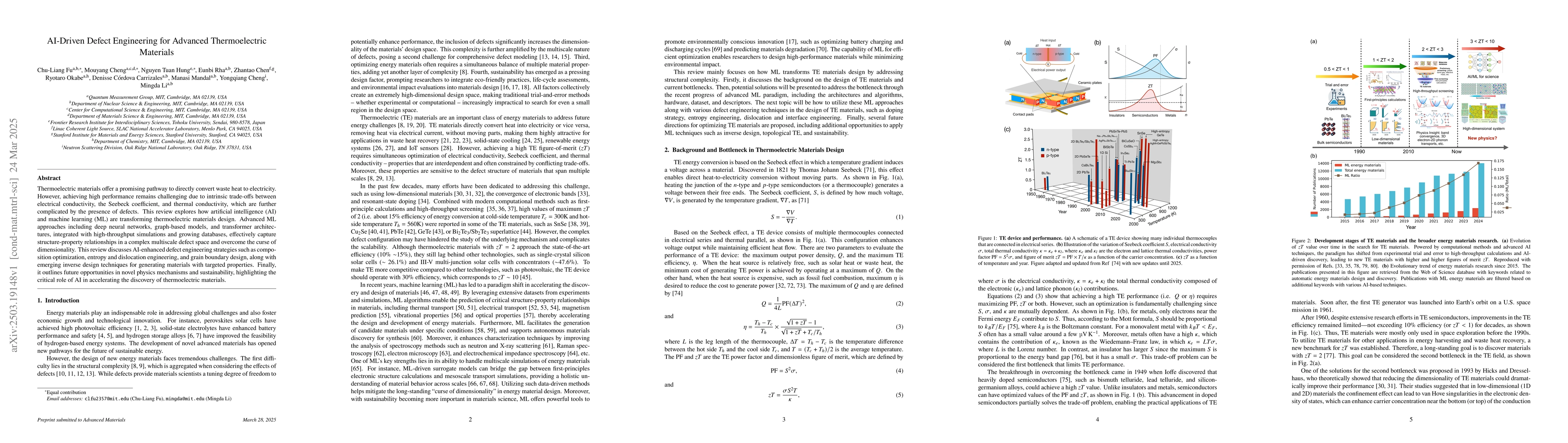 Thumbnail for AI-Driven Defect Engineering for Advanced Thermoelectric Materials