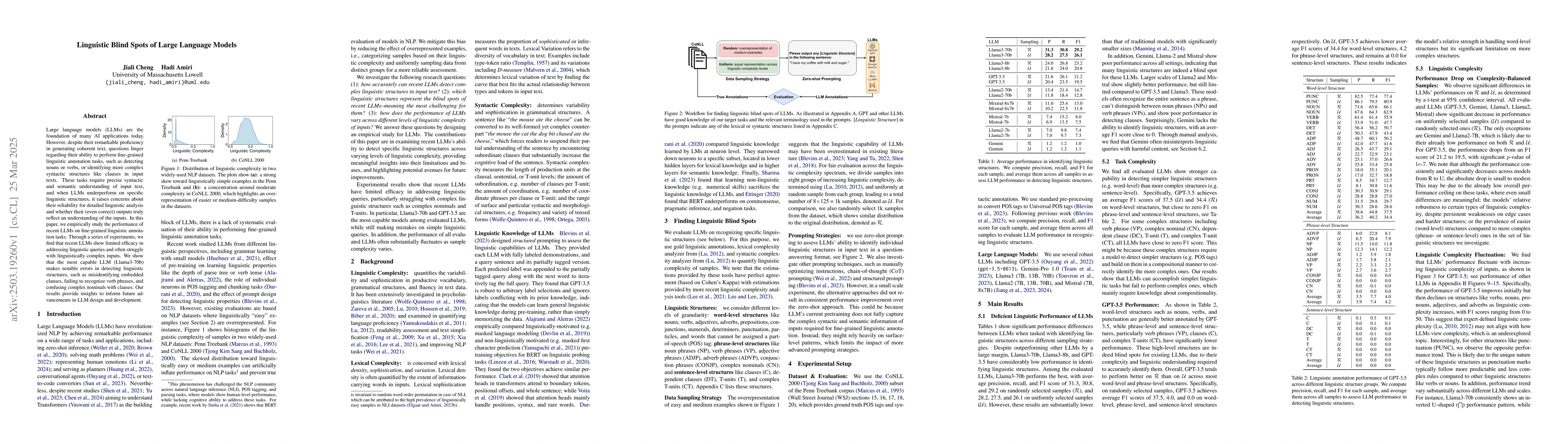 Thumbnail for Linguistic Blind Spots of Large Language Models