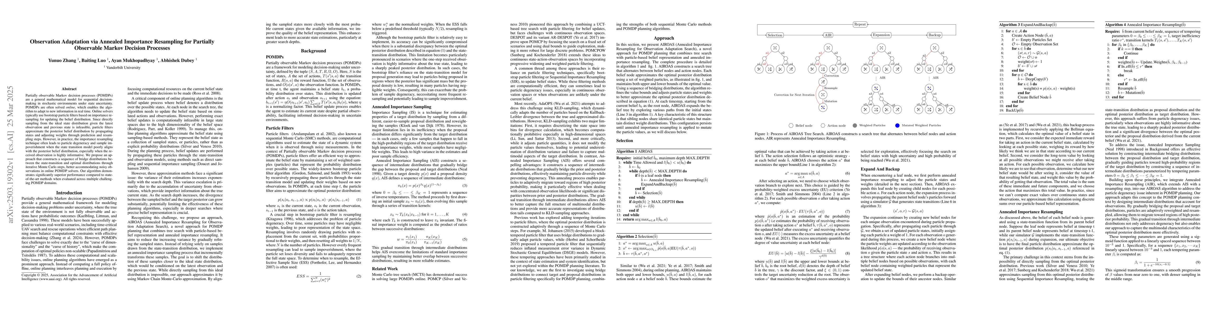 Thumbnail for Observation Adaptation via Annealed Importance Resampling for Partially
  Observable Markov Decision Processes