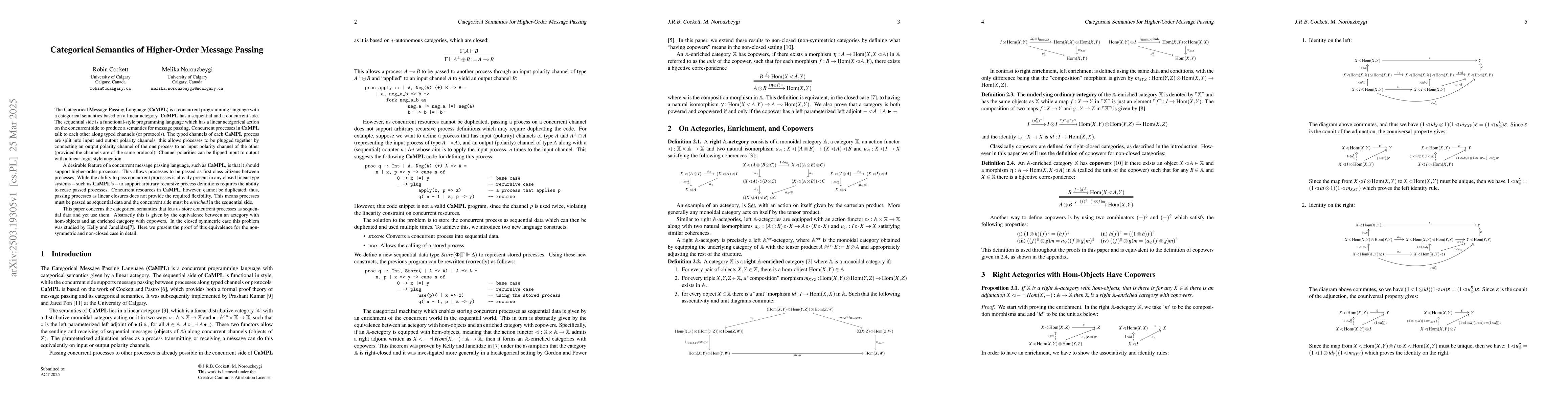Thumbnail for Categorical Semantics of Higher-Order Message Passing