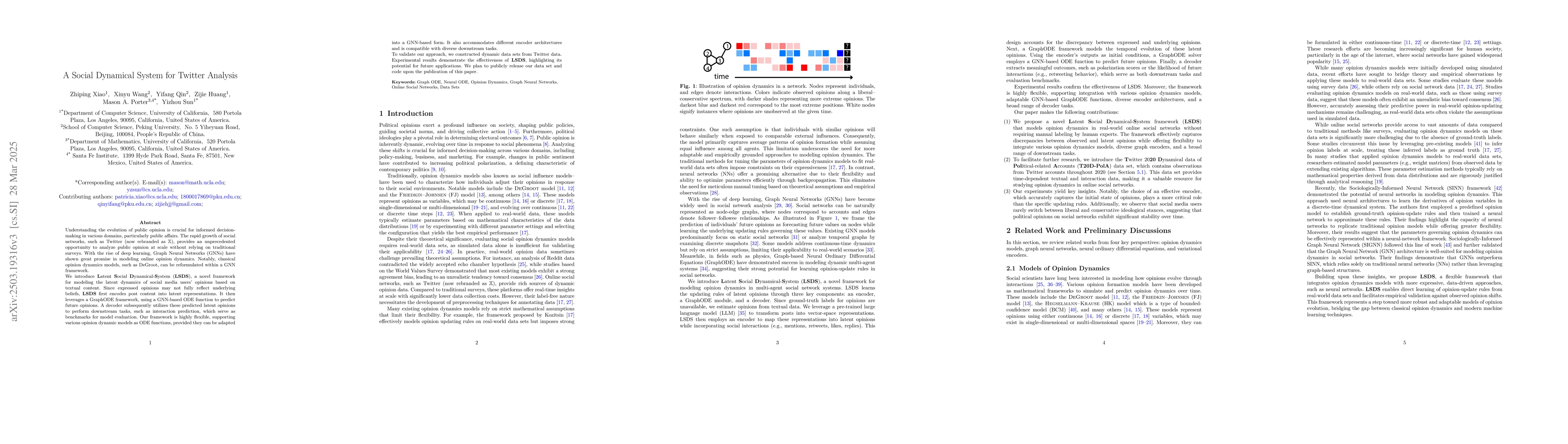 Thumbnail for A Social Dynamical System for Twitter Analysis
